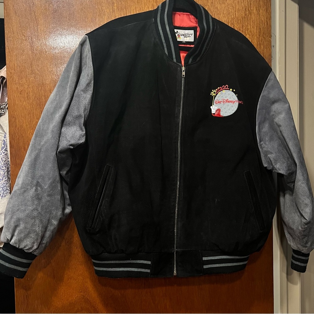 VINTAGE WALT DISNEY WORLD MICKEY MOUSE Bomber Jacket 2XL - Picture 3 of 7